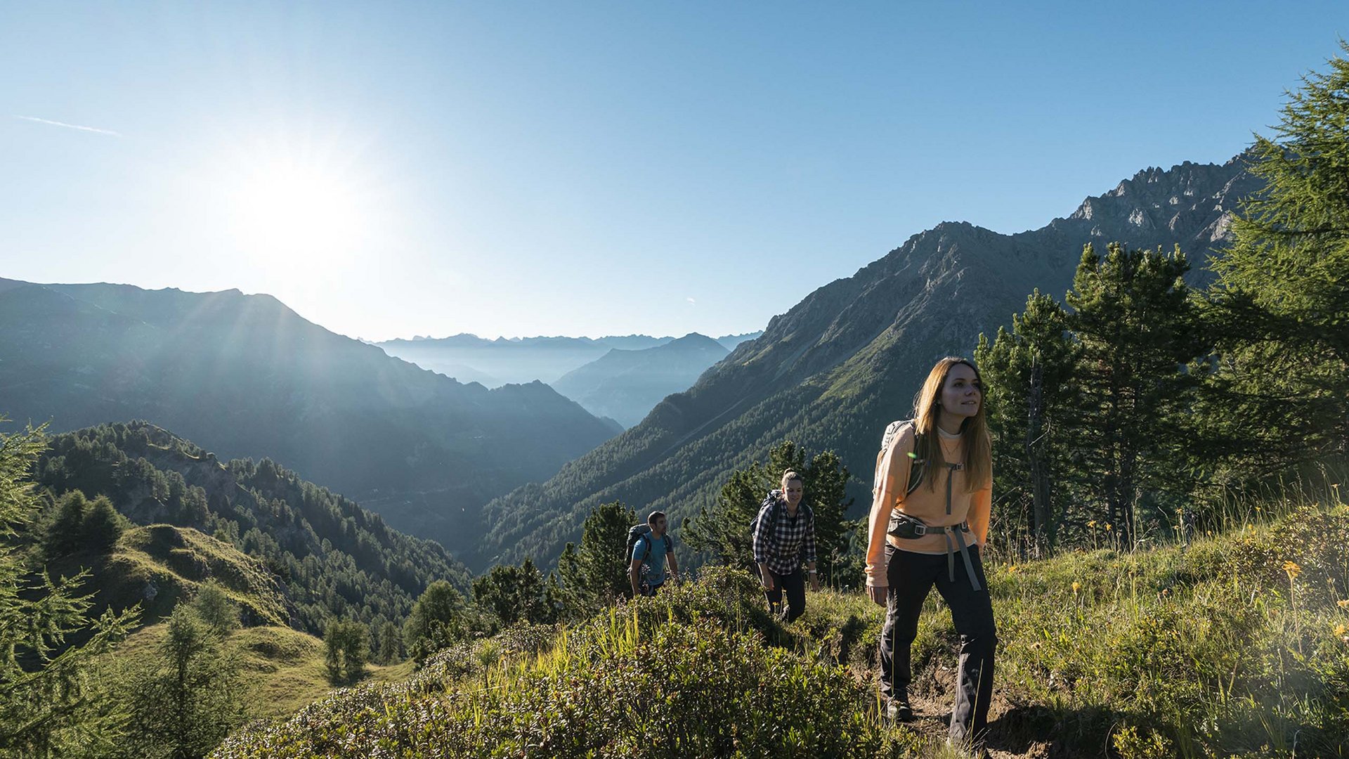 Samnaun: wandern im Sommer